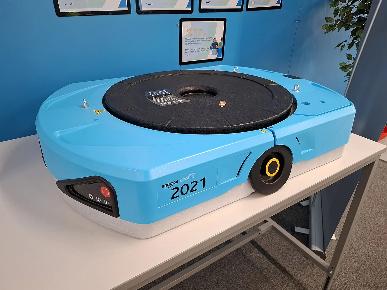 A robot used in warehouse transport